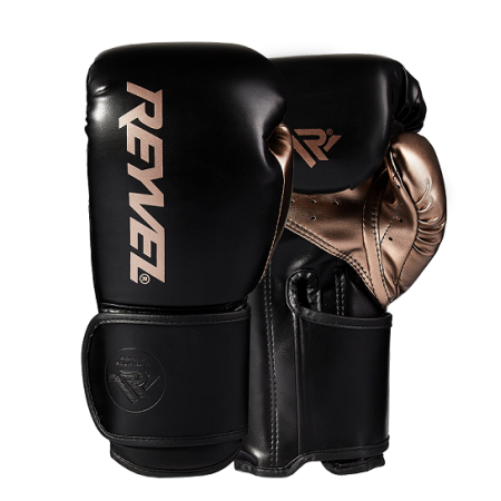 Перчатки боксёрские Reyvel ProTraining MF, цвет чёрный